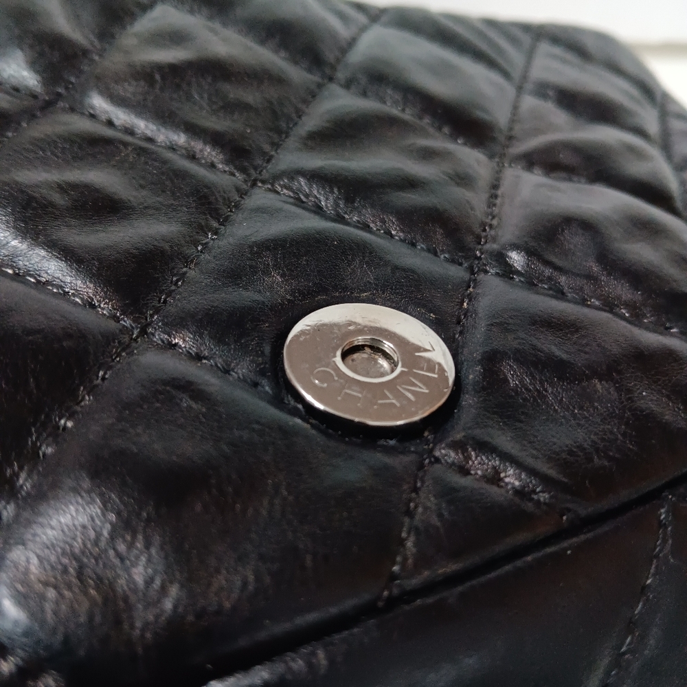 ​🖤 CHANEL "Chain Me" Quilted Flap Bag Black Lambskin Silver Hardware - Picture 10 of 15